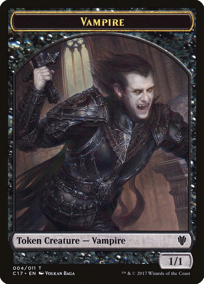 Vampire // Zombie Double-sided Token [Commander 2017 Tokens] MTG Single Magic: The Gathering  | Multizone: Comics And Games