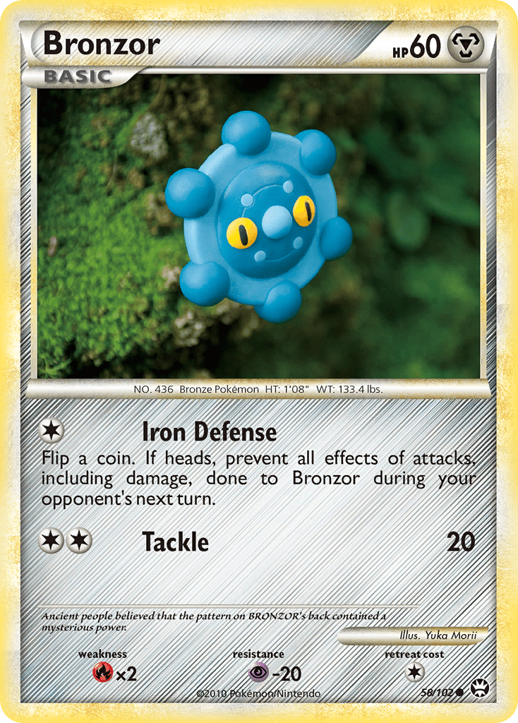 Bronzor (58/102) [HeartGold & SoulSilver: Triumphant] Pokemon Single Pokémon  | Multizone: Comics And Games