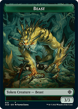 Beast // Beast Double-Sided Token [Starter Commander Decks] MTG Single Magic: The Gathering  | Multizone: Comics And Games