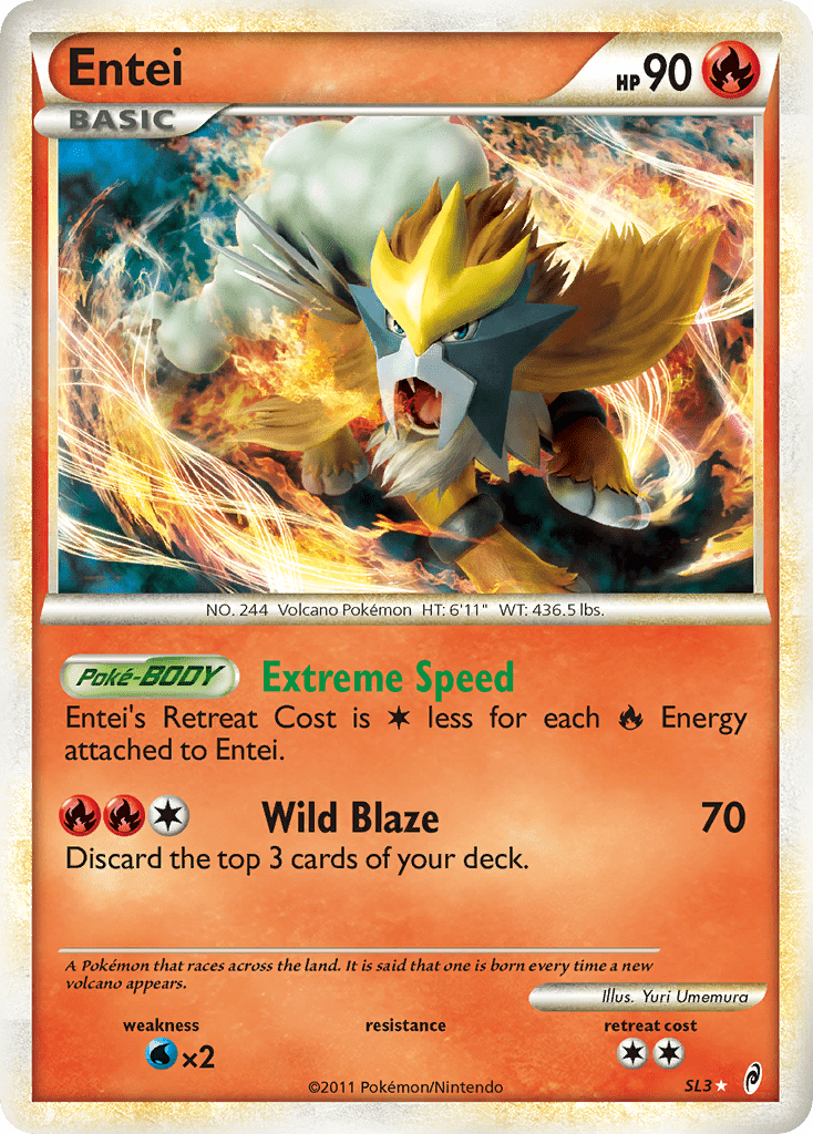 Entei (SL3) [HeartGold & SoulSilver: Call of Legends] Pokemon Single Pokémon  | Multizone: Comics And Games