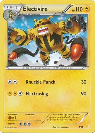 Electivire (4/30) [XY: Trainer Kit 3 - Pikachu Libre] Pokemon Single Pokémon  | Multizone: Comics And Games