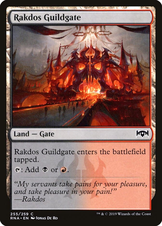 Rakdos Guildgate (255/259) [Ravnica Allegiance] MTG Single Magic: The Gathering  | Multizone: Comics And Games