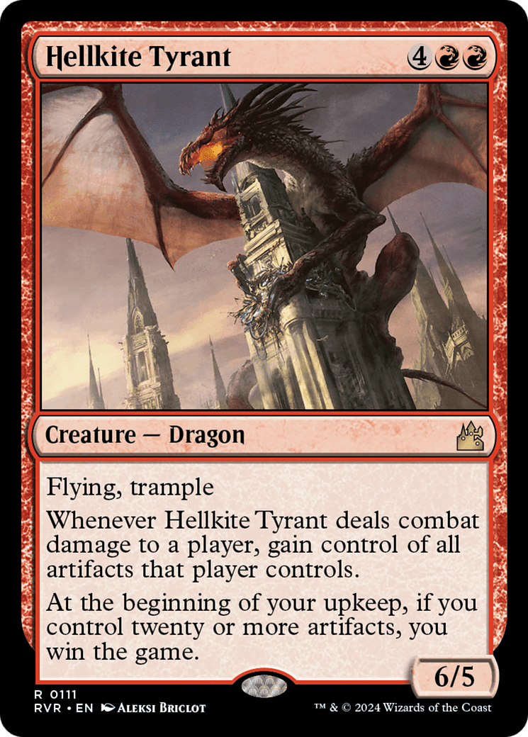 Hellkite Tyrant [Ravnica Remastered] MTG Single Magic: The Gathering  | Multizone: Comics And Games