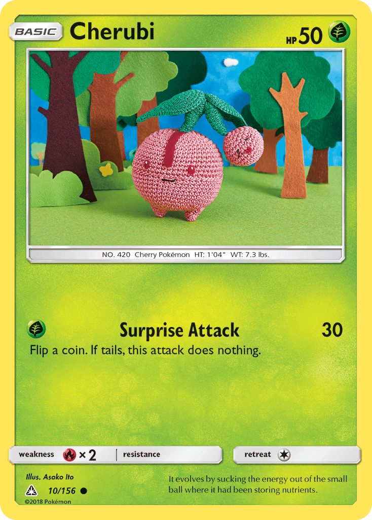 Cherubi (10/156) [Sun & Moon: Ultra Prism] Pokemon Single Pokémon  | Multizone: Comics And Games