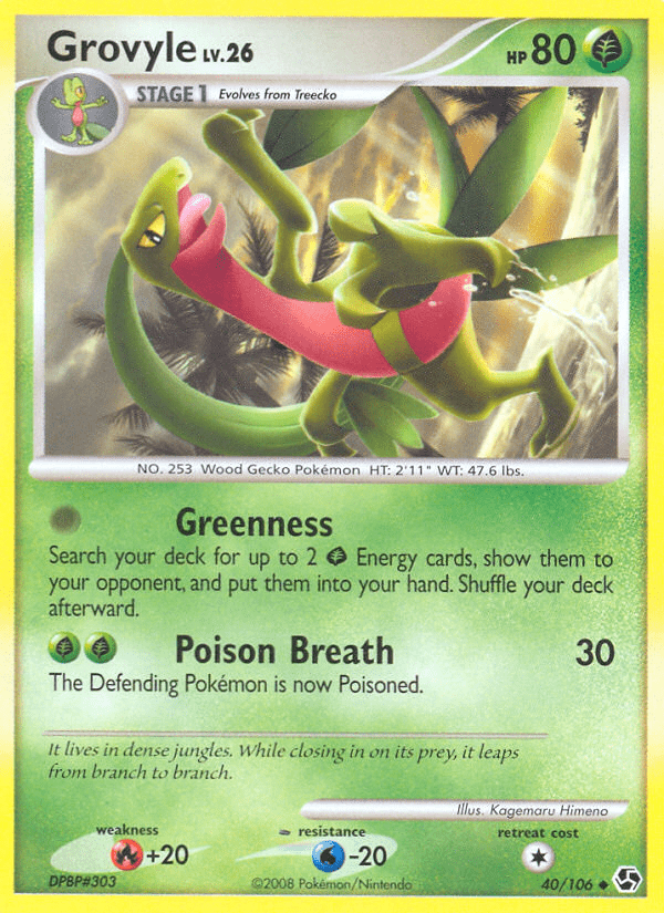 Grovyle (40/106) [Diamond & Pearl: Great Encounters] Pokemon Single Pokémon  | Multizone: Comics And Games