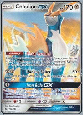 Cobalion GX (106/181) (Perfection - Henry Brand) [World Championships 2019] Pokemon Single Pokémon  | Multizone: Comics And Games