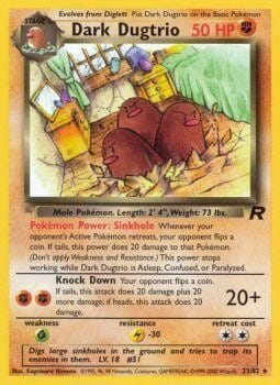 Dark Dugtrio (23/82) [Team Rocket Unlimited] Pokemon Single Pokémon  | Multizone: Comics And Games