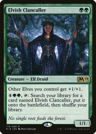 Elvish Clancaller [Core Set 2019 Promos] MTG Single Magic: The Gathering  | Multizone: Comics And Games
