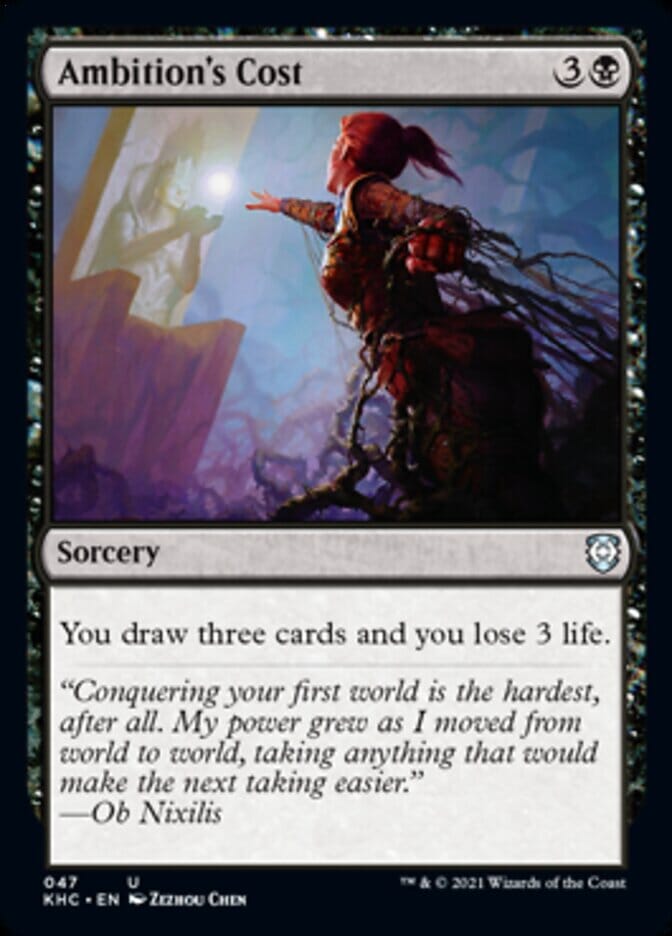 Ambition's Cost [Kaldheim Commander] MTG Single Magic: The Gathering  | Multizone: Comics And Games