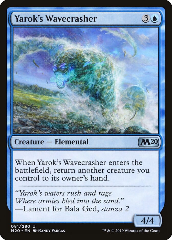 Yarok's Wavecrasher [Core Set 2020] MTG Single Magic: The Gathering  | Multizone: Comics And Games