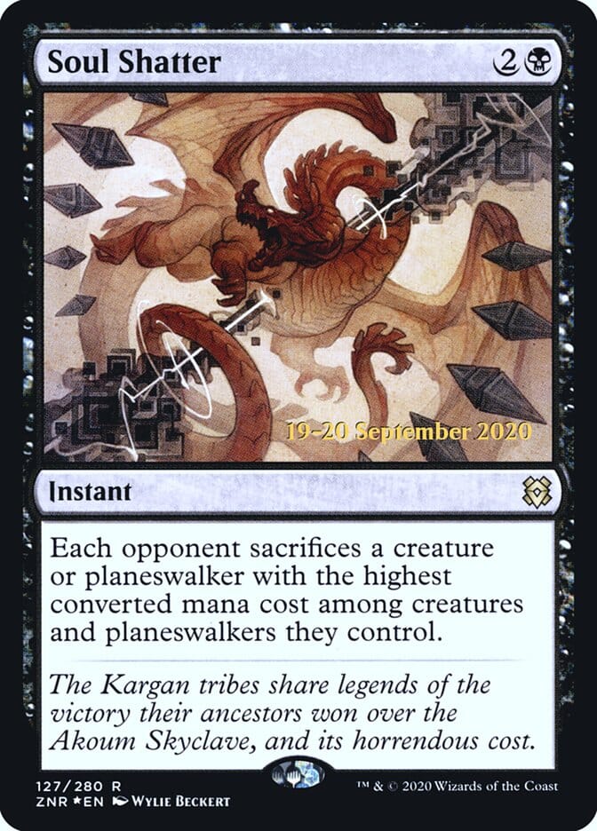 Soul Shatter [Zendikar Rising Prerelease Promos] MTG Single Magic: The Gathering  | Multizone: Comics And Games