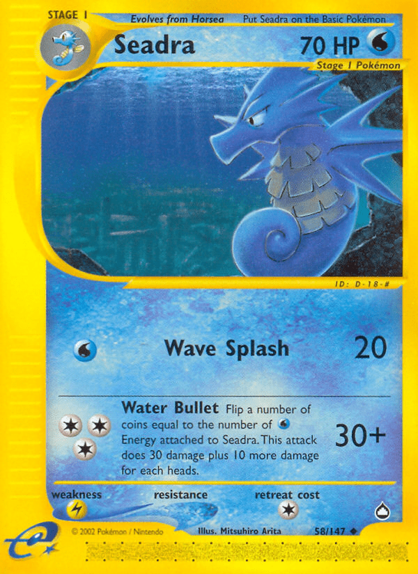 Seadra (58/147) [Aquapolis] Pokemon Single Pokémon  | Multizone: Comics And Games