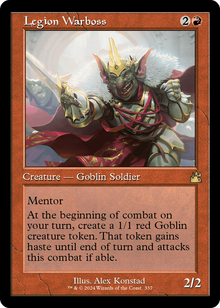 Legion Warboss (Retro Frame) [Ravnica Remastered] MTG Single Magic: The Gathering  | Multizone: Comics And Games