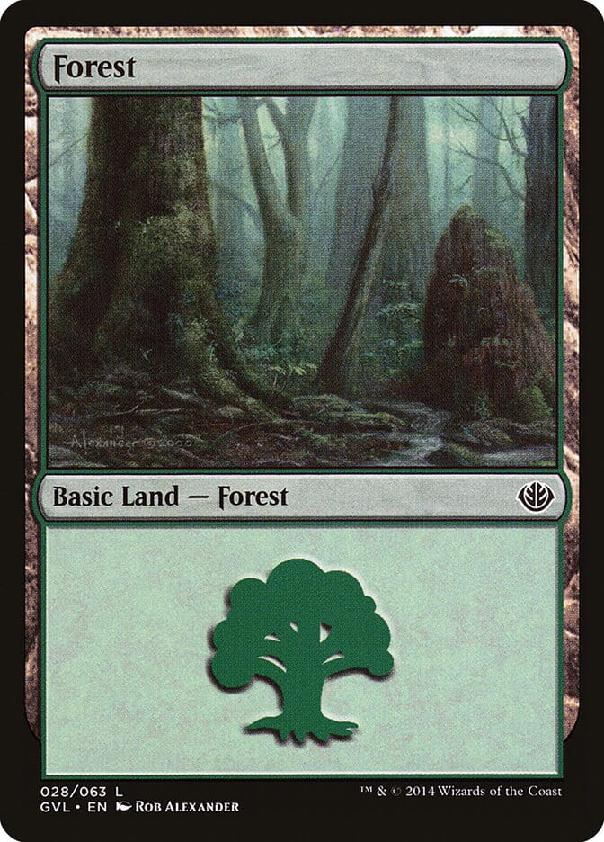 Forest (28) (Garruk vs. Liliana) [Duel Decks Anthology] MTG Single Magic: The Gathering  | Multizone: Comics And Games
