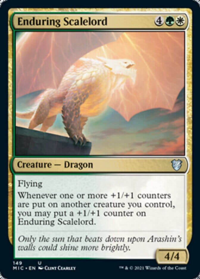 Enduring Scalelord [Innistrad: Midnight Hunt Commander] MTG Single Magic: The Gathering  | Multizone: Comics And Games