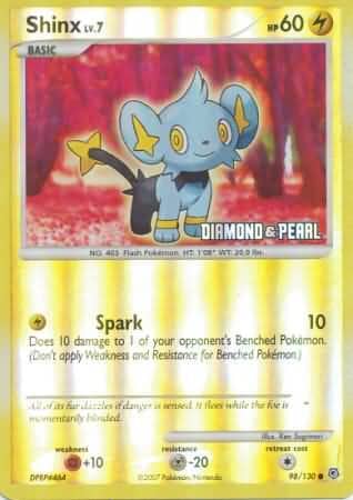 Shinx (98/130) [Burger King Promos: 2008 Collection] Pokemon Single Pokémon  | Multizone: Comics And Games