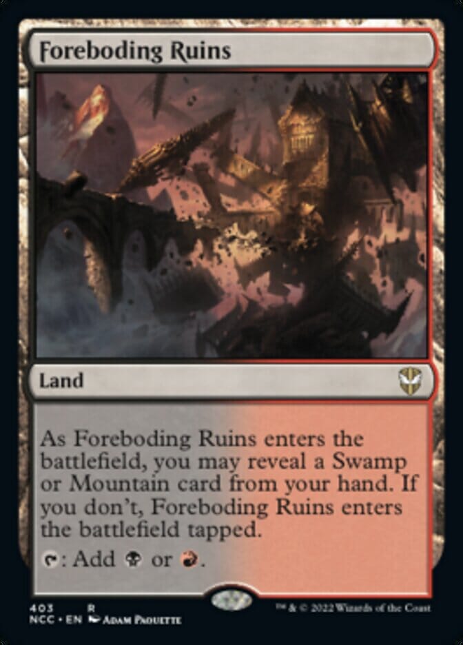 Foreboding Ruins [Streets of New Capenna Commander] MTG Single Magic: The Gathering  | Multizone: Comics And Games