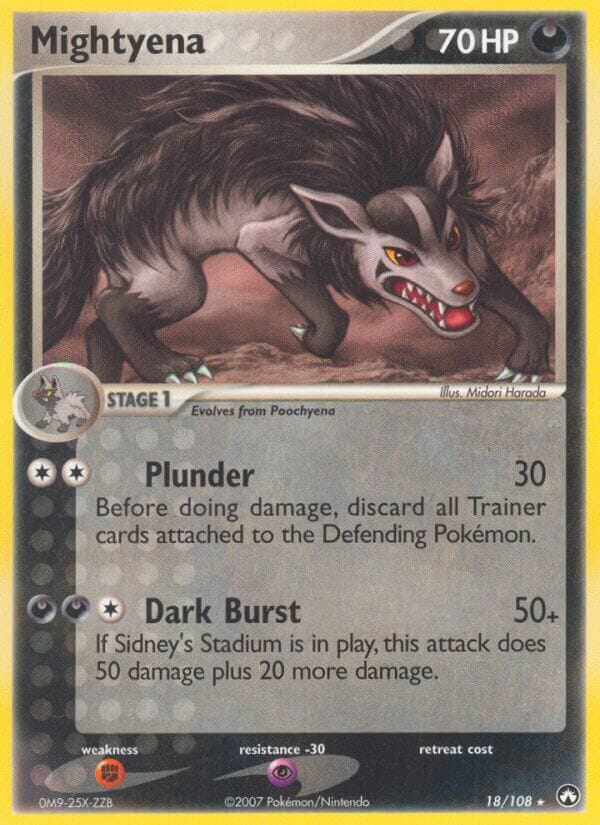 Mightyena (18/108) (Theme Deck Exclusive) [EX: Power Keepers] Pokemon Single Pokémon  | Multizone: Comics And Games