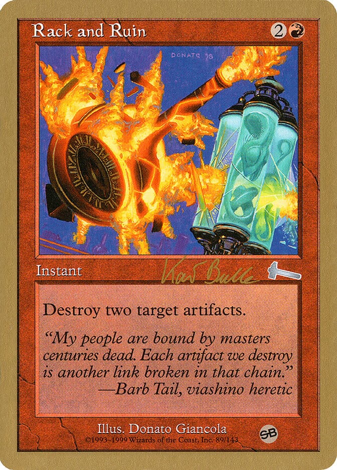 Rack and Ruin (Kai Budde) (SB) [World Championship Decks 1999] MTG Single Magic: The Gathering  | Multizone: Comics And Games