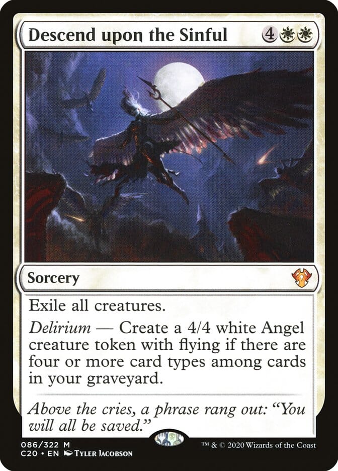 Descend upon the Sinful [Commander 2020] MTG Single Magic: The Gathering  | Multizone: Comics And Games