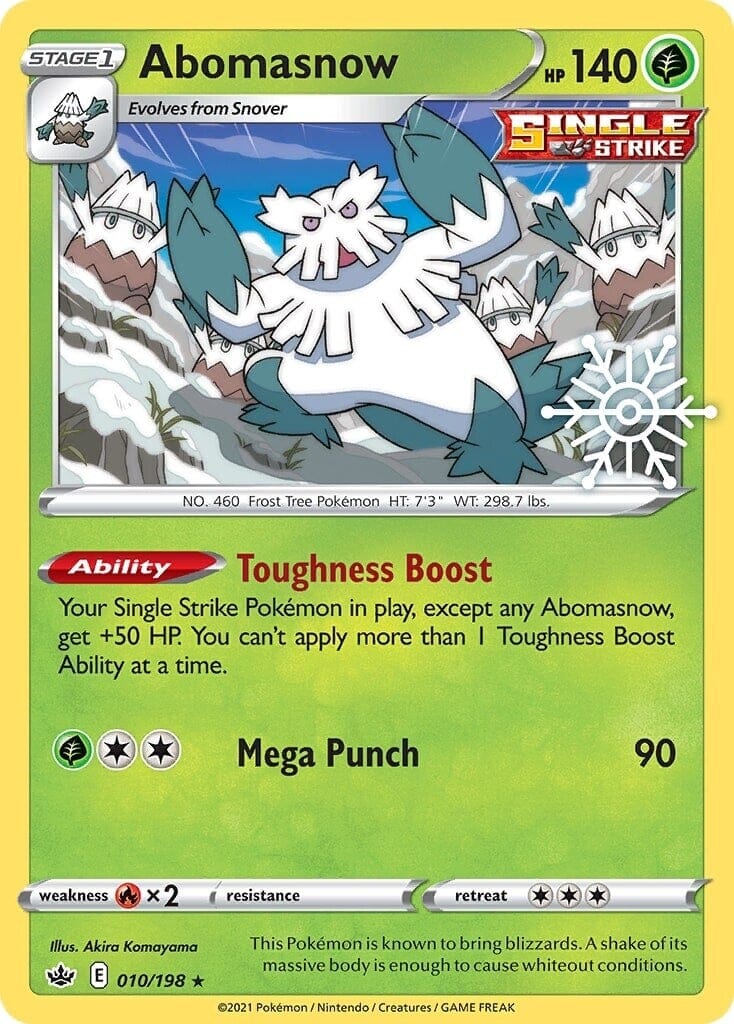 Abomasnow (010/198) (Holiday Calendar) [Sword & Shield: Chilling Reign] Pokemon Single Pokémon  | Multizone: Comics And Games