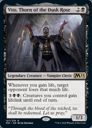 Vito, Thorn of the Dusk Rose [Core Set 2021] MTG Single Magic: The Gathering  | Multizone: Comics And Games