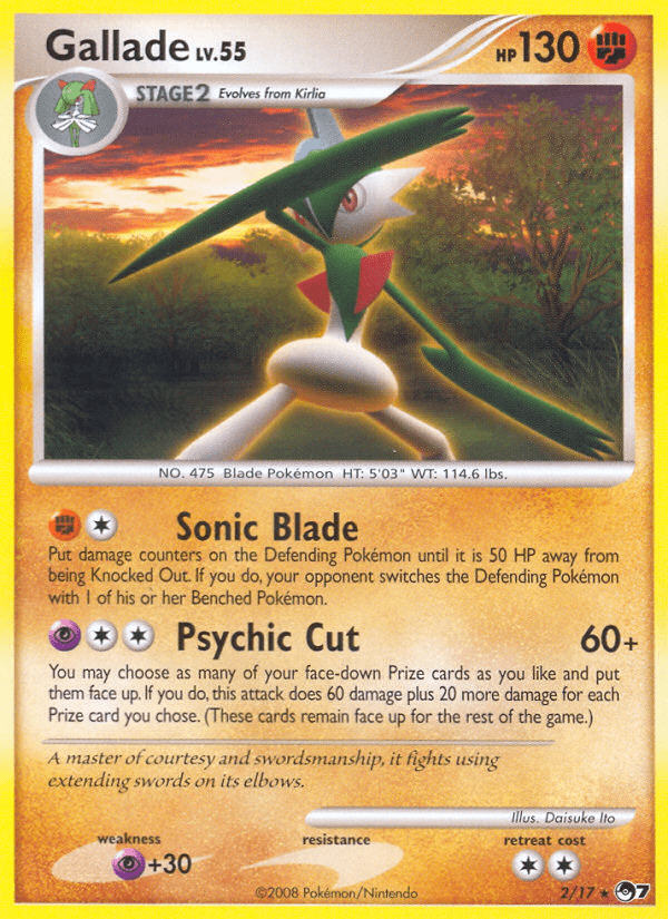 Gallade (2/17) [POP Series 7] Pokemon Single Pokémon  | Multizone: Comics And Games