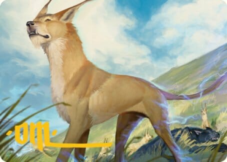 Blink Dog Art Card (Gold-Stamped Signature) [Dungeons & Dragons: Adventures in the Forgotten Realms Art Series] MTG Single Magic: The Gathering  | Multizone: Comics And Games