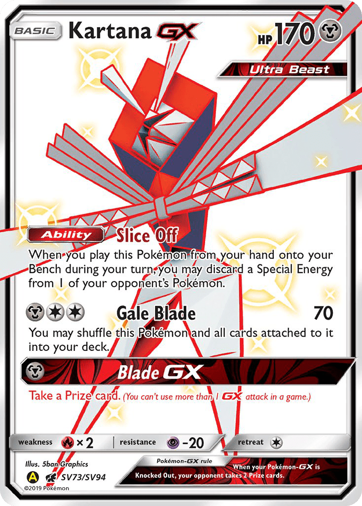 Kartana GX (SV73/SV94) [Sun & Moon: Hidden Fates - Shiny Vault] Pokemon Single Pokémon  | Multizone: Comics And Games