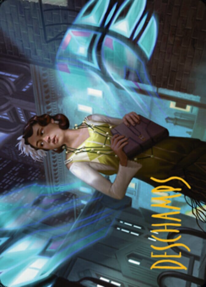 Giada, Font of Hope 1 Art Card (Gold-Stamped Signature) [Streets of New Capenna Art Series] MTG Single Magic: The Gathering  | Multizone: Comics And Games
