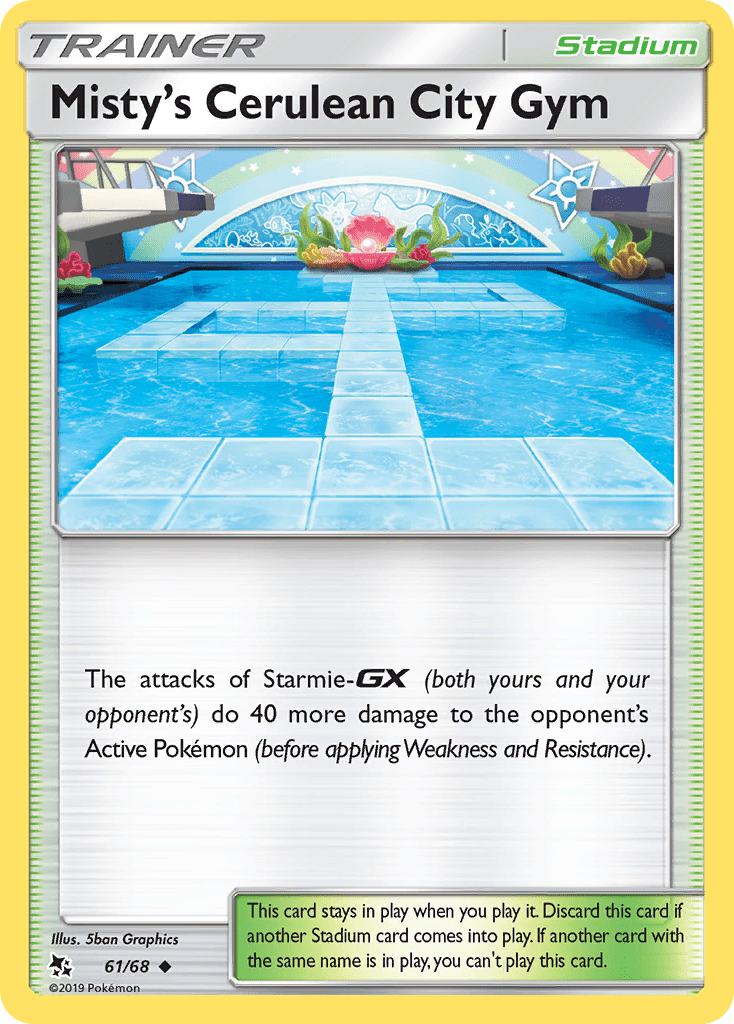 Misty's Cerulean City Gym (61/68) [Sun & Moon: Hidden Fates] Pokemon Single Pokémon  | Multizone: Comics And Games