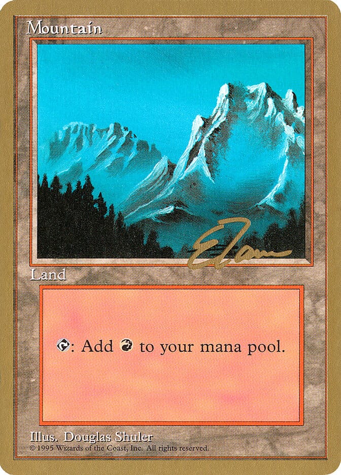 Mountain (et374) (Eric Tam) [Pro Tour Collector Set] MTG Single Magic: The Gathering  | Multizone: Comics And Games