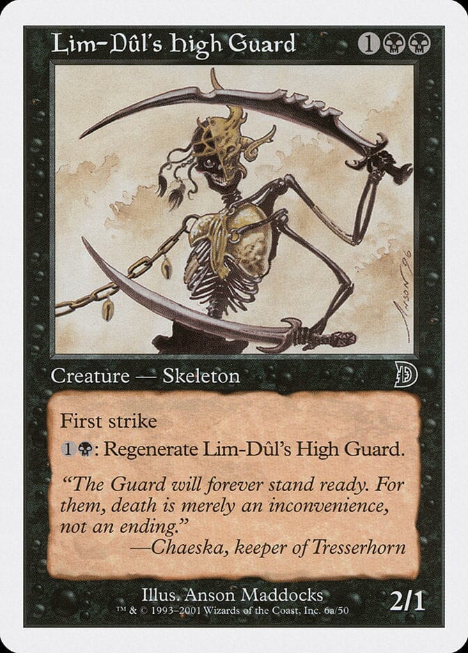 Lim-Dul's High Guard (Holding Sword) [Deckmasters] MTG Single Magic: The Gathering  | Multizone: Comics And Games