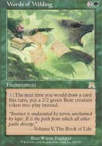Words of Wilding [Onslaught] MTG Single Magic: The Gathering  | Multizone: Comics And Games