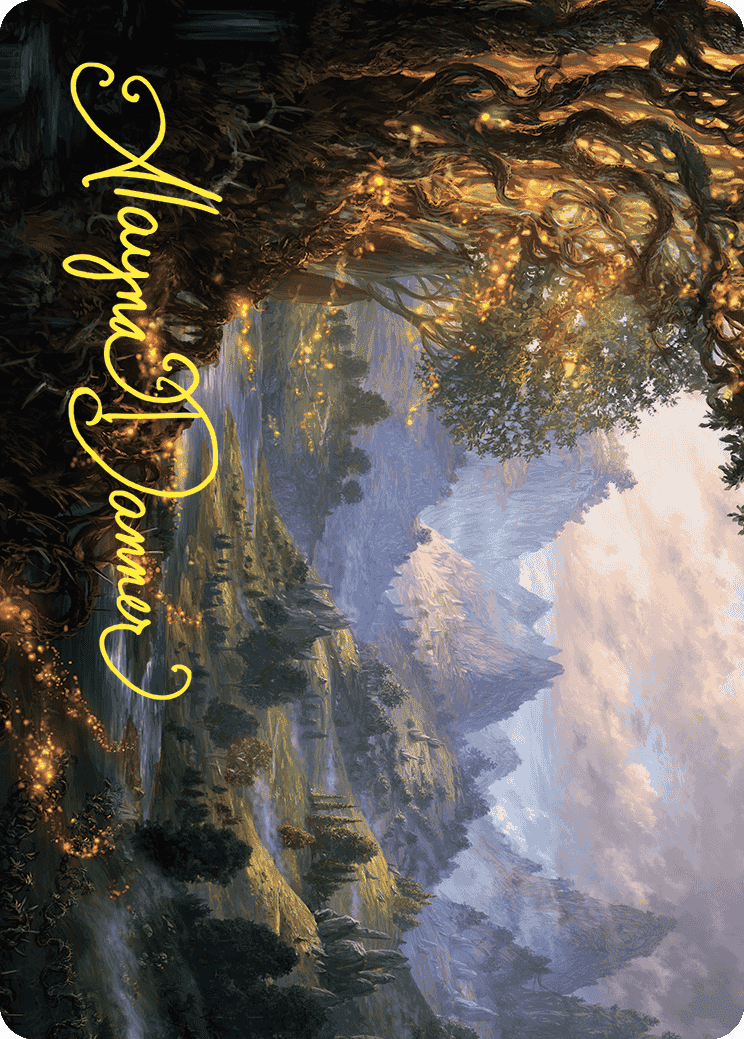 Evolving Wilds Art Card (Gold-Stamped Signature) [Wilds of Eldraine Art Series] MTG Single Magic: The Gathering  | Multizone: Comics And Games