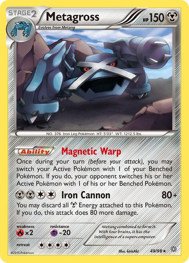 Metagross (49/98) (Theme Deck Exclusive) [XY: Ancient Origins] Pokemon Single Pokémon  | Multizone: Comics And Games