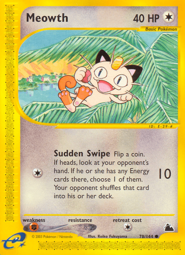 Meowth (78/144) [Skyridge] Pokemon Single Pokémon  | Multizone: Comics And Games