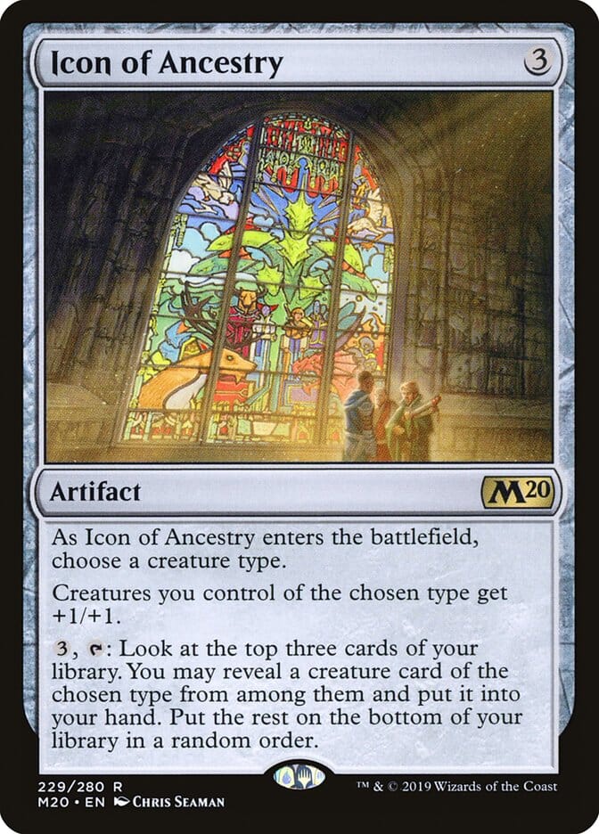 Icon of Ancestry [Core Set 2020] MTG Single Magic: The Gathering  | Multizone: Comics And Games