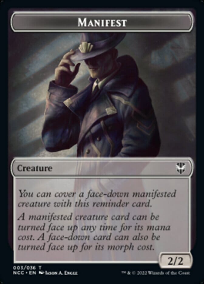 Manifest // Copy Double-sided Token [Streets of New Capenna Commander Tokens] MTG Single Magic: The Gathering  | Multizone: Comics And Games