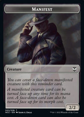 Manifest // Copy Double-sided Token [Streets of New Capenna Commander Tokens] MTG Single Magic: The Gathering  | Multizone: Comics And Games