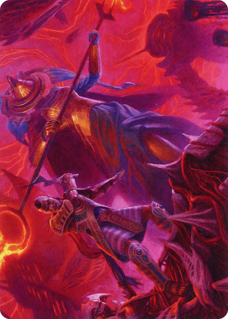 Djeru and Hazoret Art Card [March of the Machine Art Series] MTG Single Magic: The Gathering  | Multizone: Comics And Games