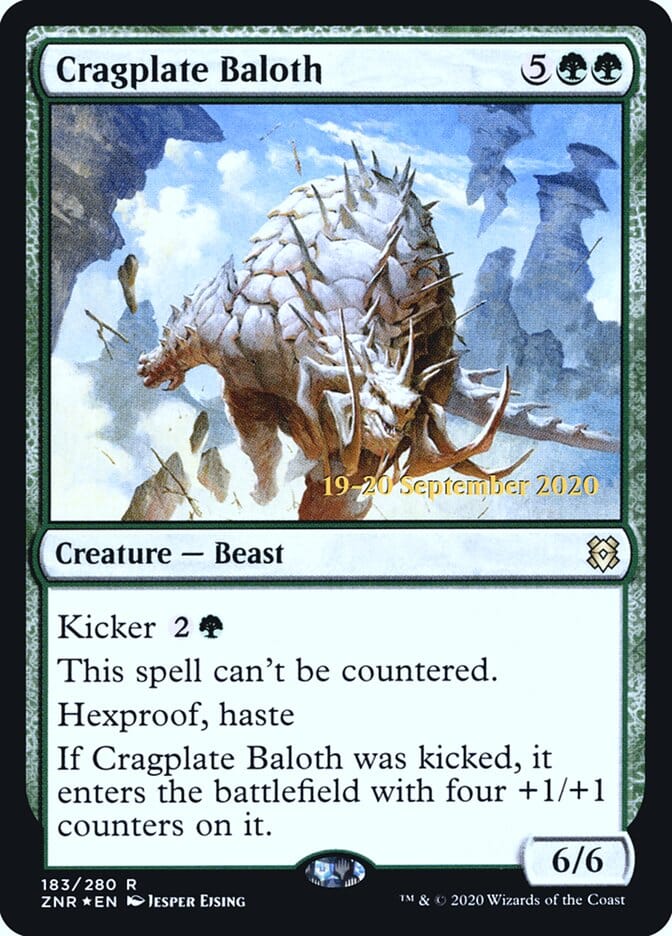 Cragplate Baloth [Zendikar Rising Prerelease Promos] MTG Single Magic: The Gathering  | Multizone: Comics And Games