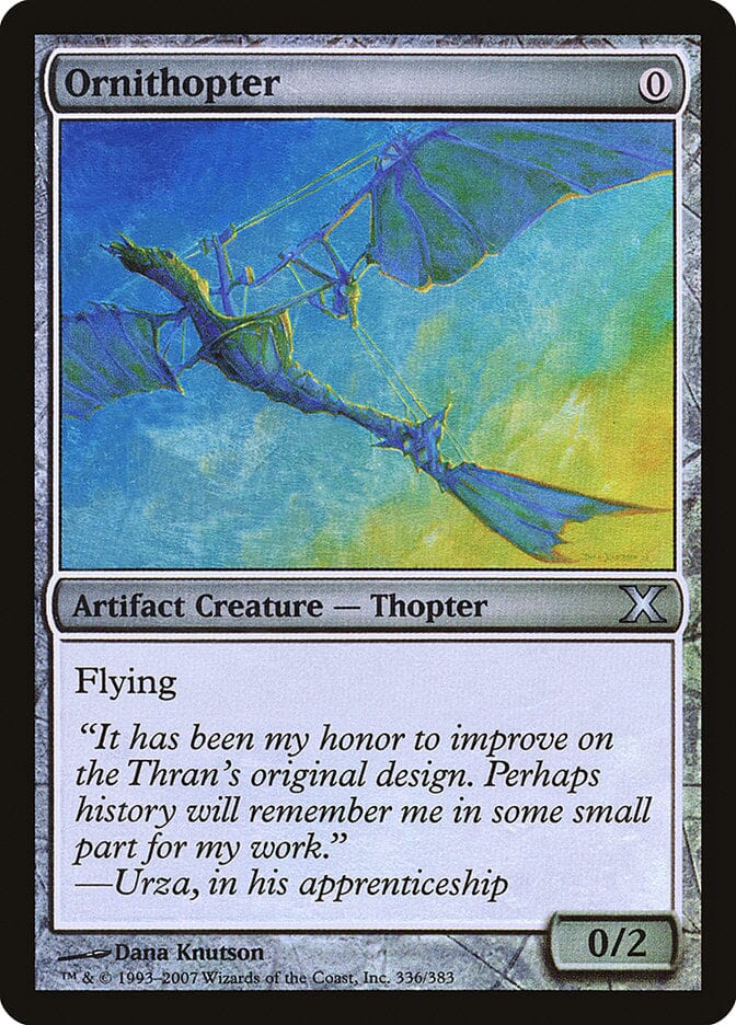 Ornithopter (Premium Foil) [Tenth Edition] MTG Single Magic: The Gathering  | Multizone: Comics And Games