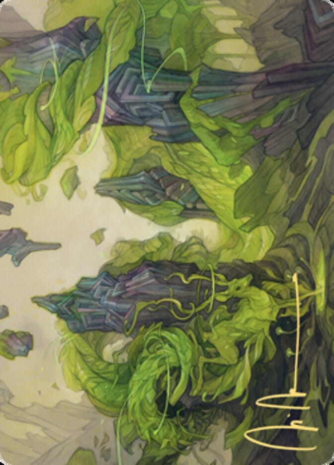 Reclaim the Wastes Art Card (Gold-Stamped Signature) [Zendikar Rising Art Series] MTG Single Magic: The Gathering  | Multizone: Comics And Games