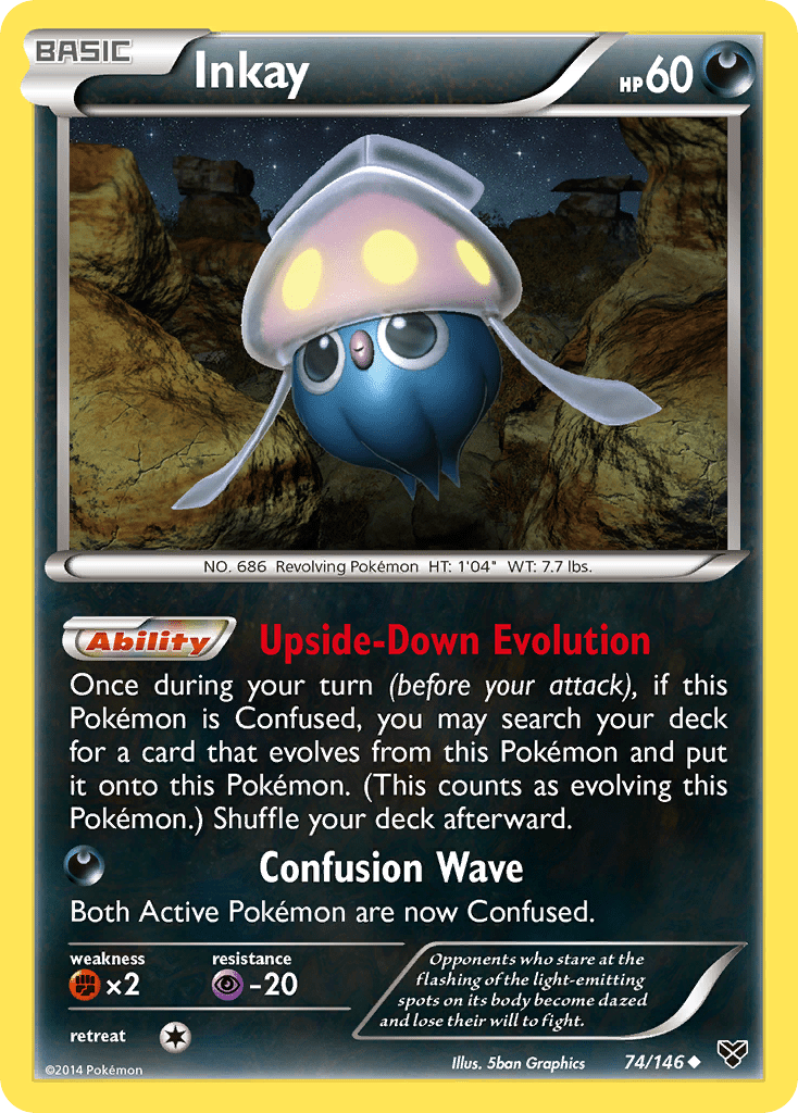 Inkay (74/146) [XY: Base Set] Pokemon Single Pokémon  | Multizone: Comics And Games