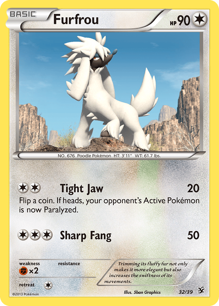 Furfrou (32/39) [XY: Kalos Starter Set] Pokemon Single Pokémon  | Multizone: Comics And Games