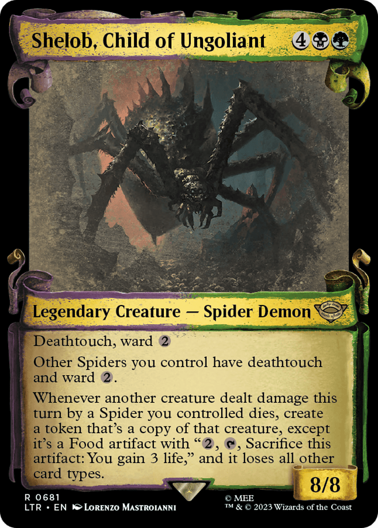 Shelob, Child of Ungoliant [The Lord of the Rings: Tales of Middle-Earth Showcase Scrolls] MTG Single Magic: The Gathering  | Multizone: Comics And Games