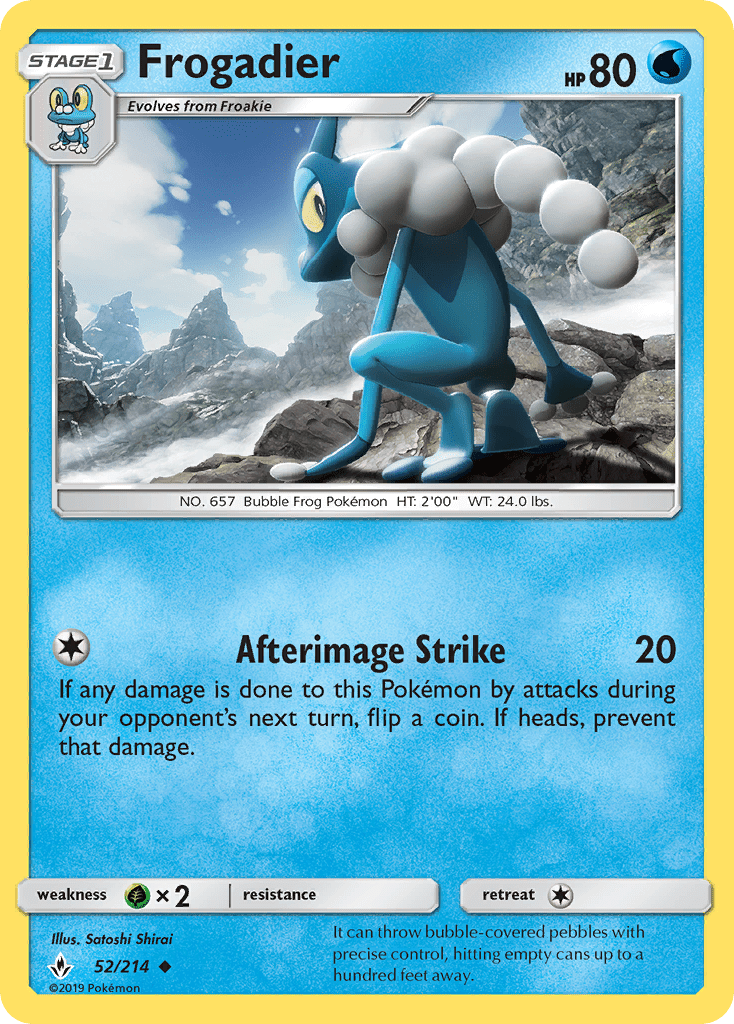 Frogadier (52/214) [Sun & Moon: Unbroken Bonds] Pokemon Single Pokémon  | Multizone: Comics And Games