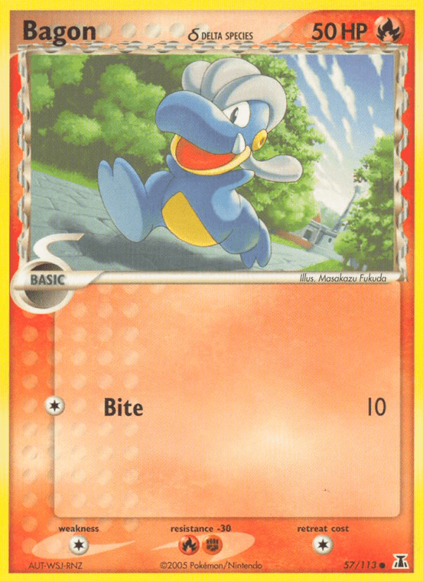 Bagon (57/113) (Delta Species) [EX: Delta Species] Pokemon Single Pokémon  | Multizone: Comics And Games