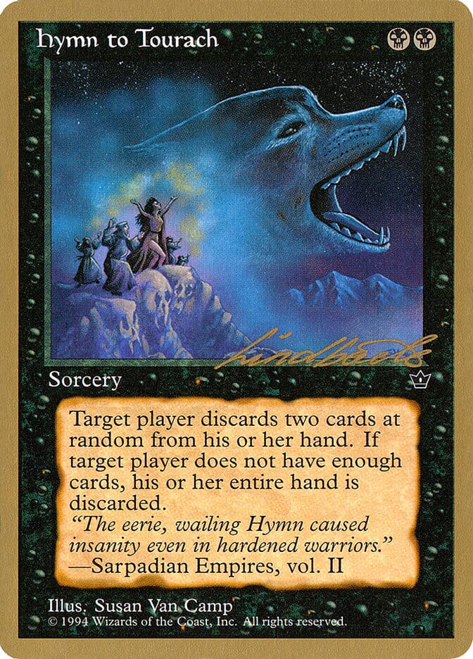 Hymn to Tourach (Wolf) (Leon Lindback) [Pro Tour Collector Set] MTG Single Magic: The Gathering  | Multizone: Comics And Games